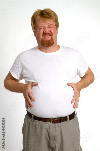 Photo: Overweight Indigestion Man Overweight Indigestion Man