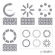 Web 2.0 Vector Progress Loader Icons Web 2.0 Vector Progress Loader Icons
