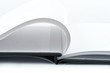 Detail of white open book Detail of white open book