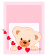 Teddy bear card design