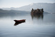 boat in lugu lake