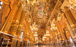 the interior of grand Opera in Paris