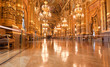 the interior of grand Opera in Paris