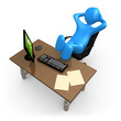Relaxing In The Office