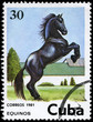 CUBA - CIRCA 1981 Horse 30c