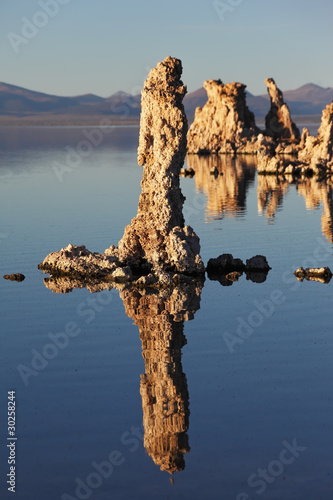 Photo: Ancient lake in a crater volcano Ancient lake in a crater volcano