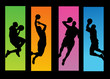 Basketball players illustration Basketball players illustration