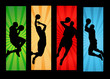 Basketball players illustration Basketball players illustration