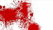 Blood splashes over white background Blood splashes over white background