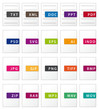 Files extensions icons