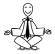 Homme d'affaire zen