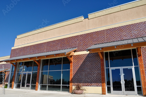 Photo: New Shopping Center made of Brick Facade New Shopping Center made of Brick Facade