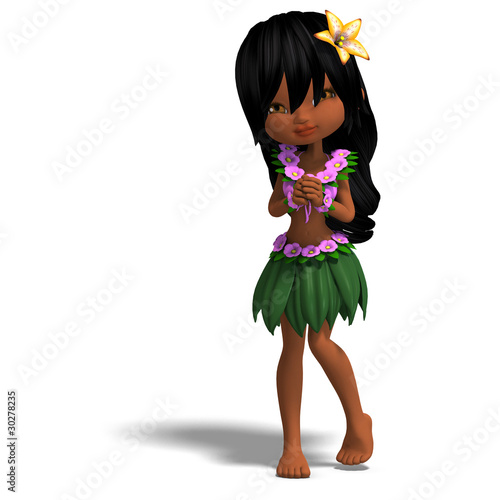 very cute hawaiin cartoon girl Cartoon Girl Dancer. very cute hawaiin cartoon girl