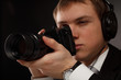 Spy with camera