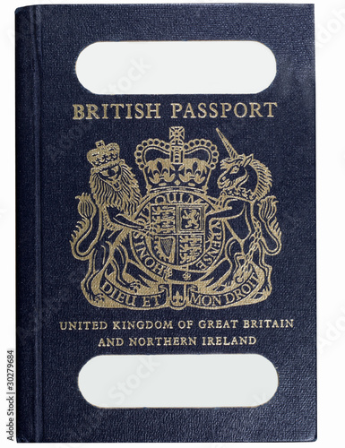 Photo: old style british passport old style british passport