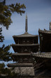中門から見た五重塔