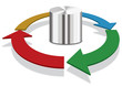 Database business and technology diagram Database business and technology diagram