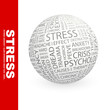 STRESS. Illustration with different association terms.