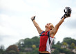 Photo: happy free man is victorious happy free man is victorious