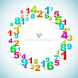 Abstract frame with numbers. Abstract frame with numbers.