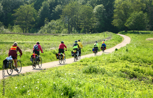 Photo: Bikers in the nature Bikers in the nature