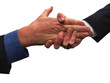 Businesswomen giving a crushing handshake Businesswomen giving a crushing handshake