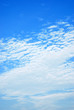 Single cloud on beautiful blue sky
