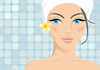 Portrait of beauty spa girl