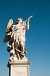 Bernini's marble statue of angel ,Sant'Angelo Bridge in Rome