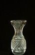 Crystal Bud Vase on Black