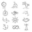 Vector: Sea Travel Set Sea Travel Set