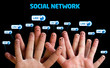 Happy group of finger smileys Happy group of finger smileys