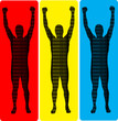 man body silhouette vector