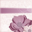 Vintage template frame design for greeting card