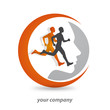 logo sport, running club