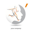 logo entreprise, course, soin visage