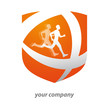 logo sport, running club