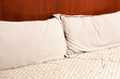 Pillows on the bed