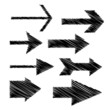 Scribbled arrows