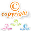COPYRIGHT. Vector illustration.