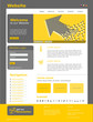 Website Template "Yellow Arrow" Vektoren