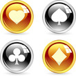 Card suits. Vector set.