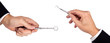 business solution concept with dentist tools