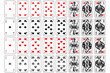 Vektor: Spielkarten herz, karo, pik, kreuz Spielkarten herz, karo, pik, kreuz