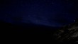 Night Sky Time Lapse Over Snowy Mountains