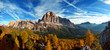 Nice panoramic view of Italian Dolomities