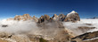 Panoramic view of Italian Dolomities - Group Tofana