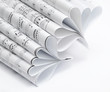 Curly paper sheets