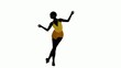 African American Showgirl Dancing