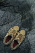 Hiking boots on rock